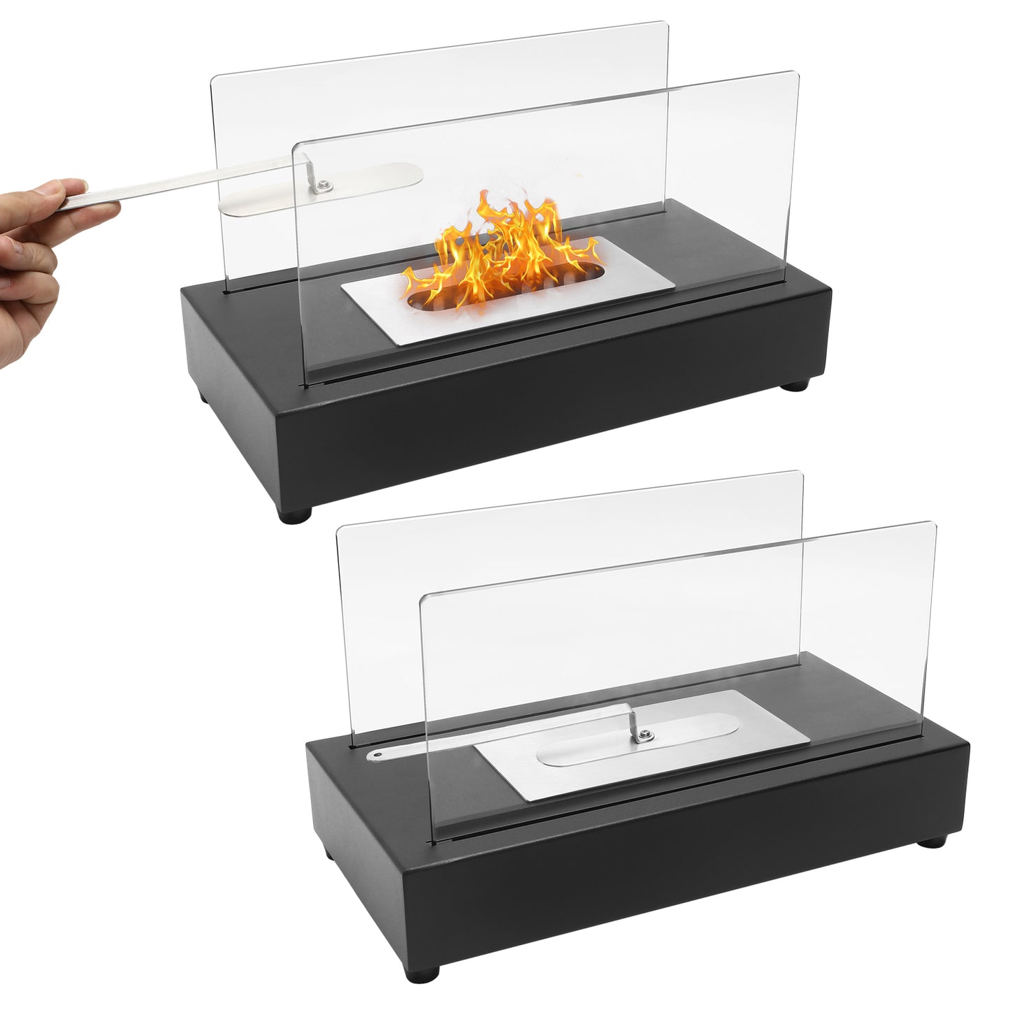 Bio Ethanol Fireplace / Tabletop Fireplace Portable Fire Bowl / Indoor Outdoor Firepit