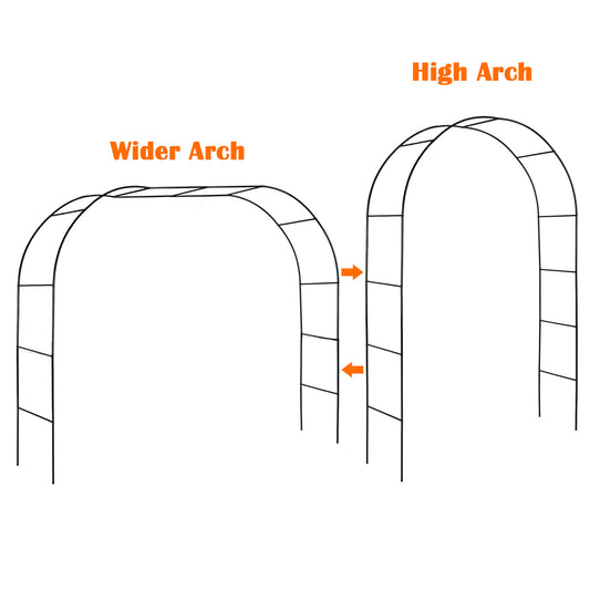 Garden Arch / Outdoor Flower Trellis / Durable Steel Garden Arbor / Wedding Decoration Arch