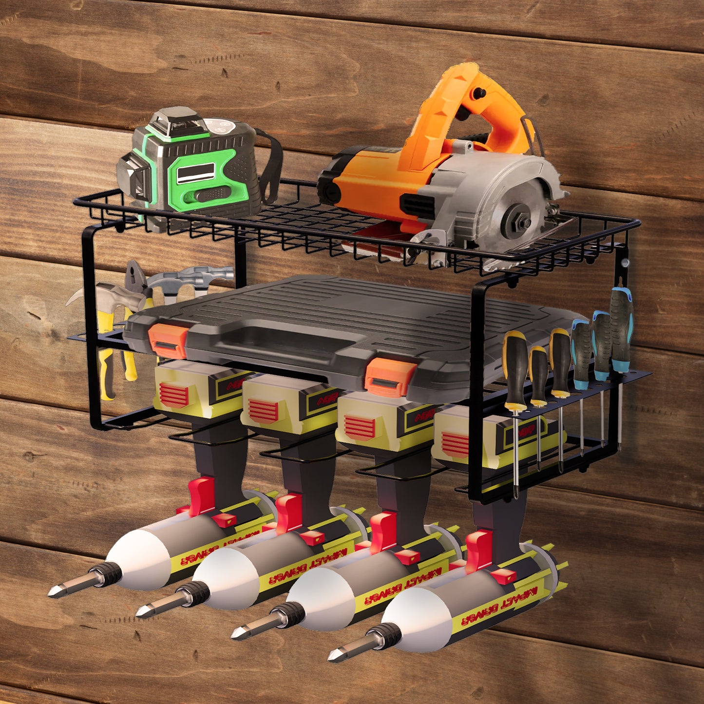 Power Tool Organizer / Drill Holder / Metal Drill Storage Rack