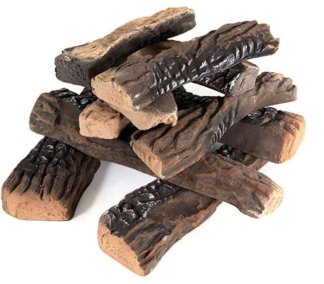 Ceramic Logs / Fire Pit Logs / Fireplace Logs Ceramic Woods