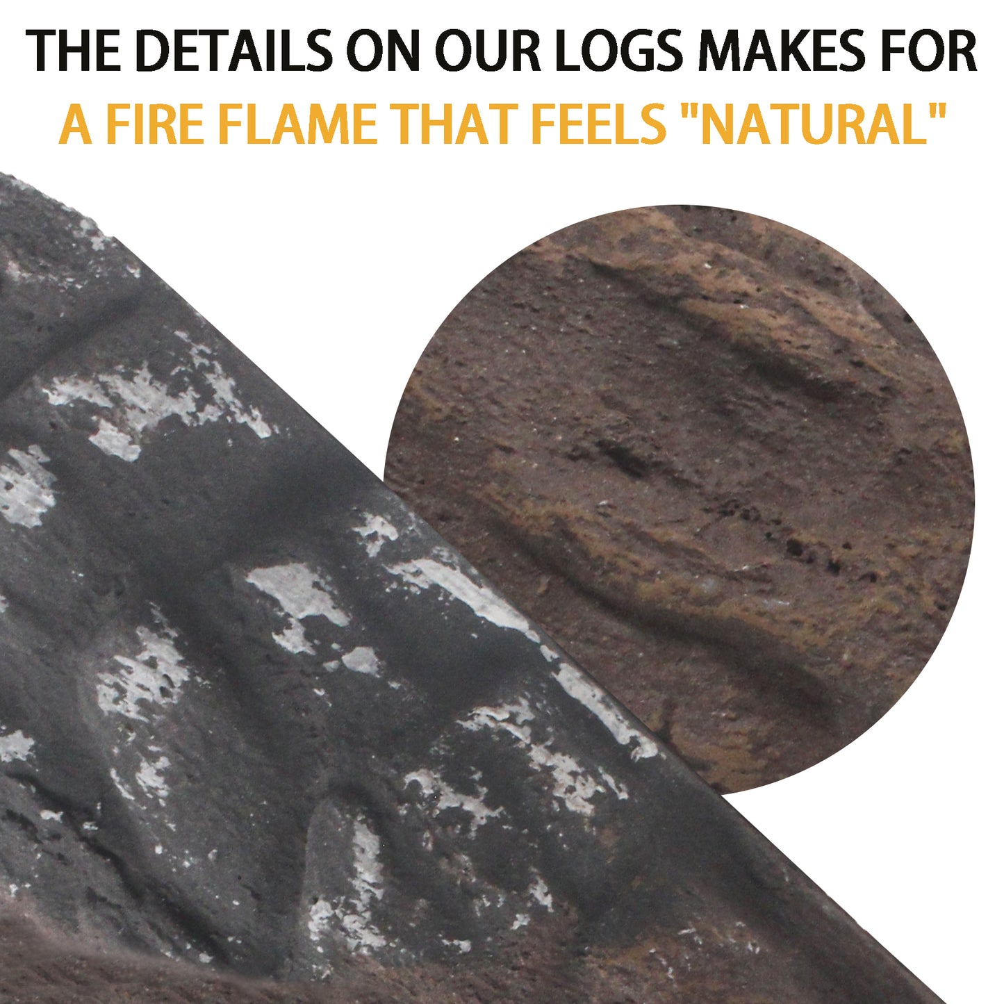 Ceramic Logs / Fire Pit Logs / Fireplace Logs Ceramic Woods