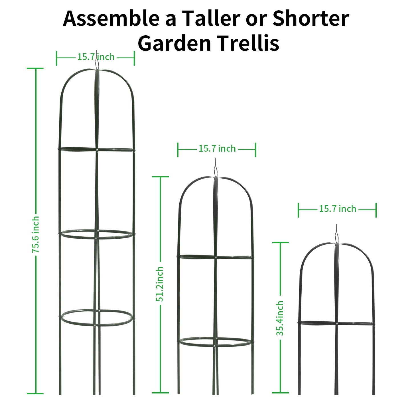 Tower Obelisk Garden Trellis / Plant Support for Climbing Vines and Flowers