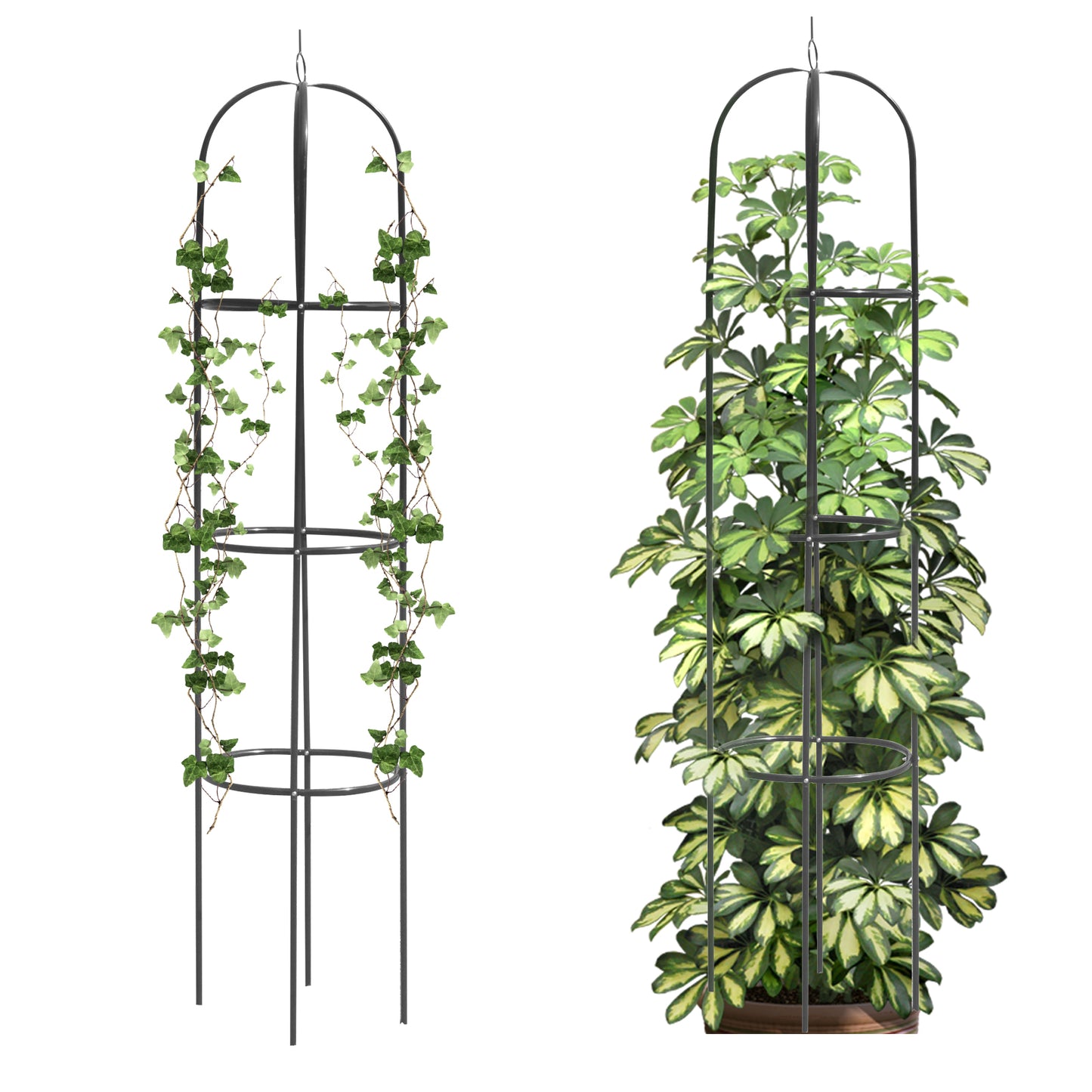 Tower Obelisk Garden Trellis / Plant Support for Climbing Vines and Flowers