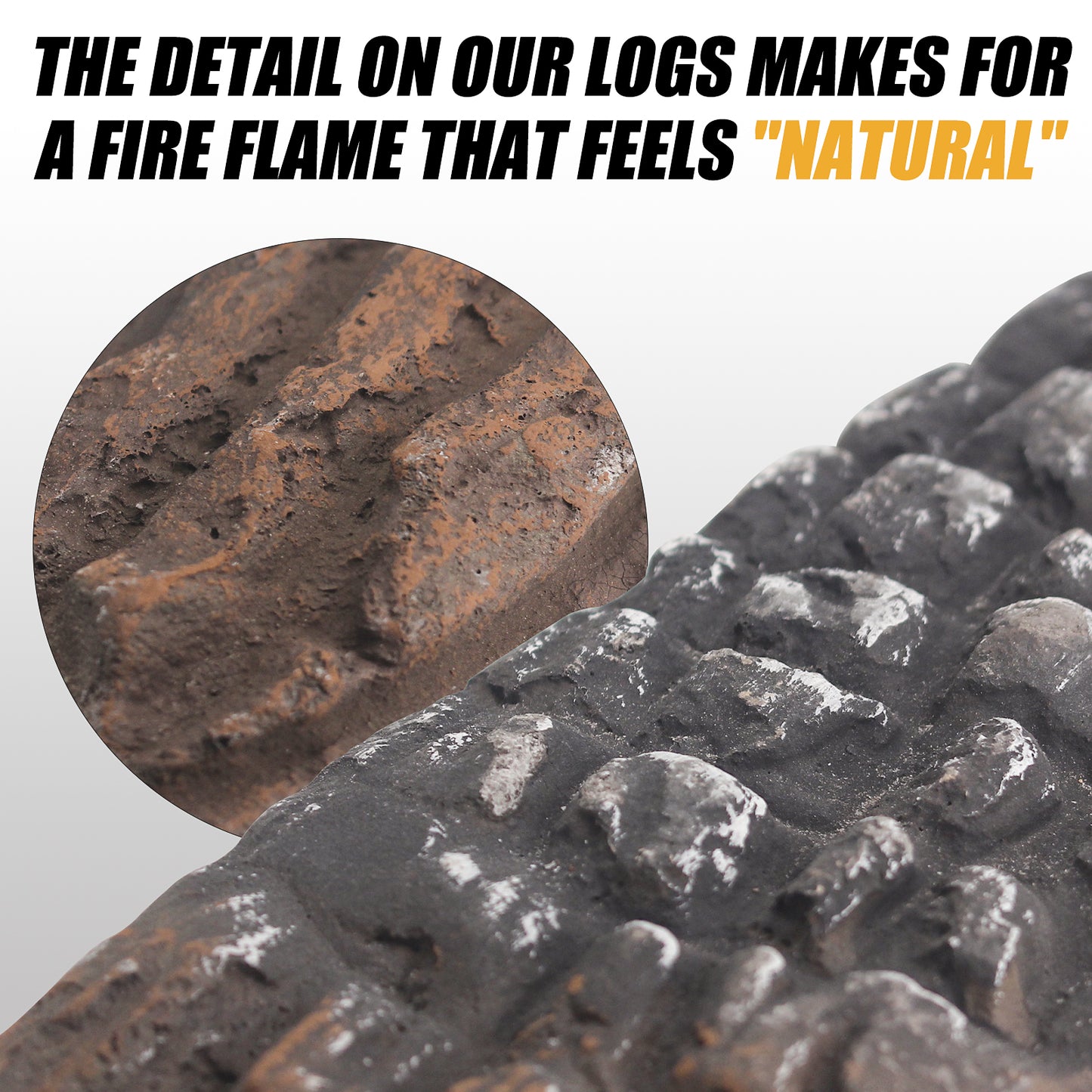 Ceramic Logs / Fire Pit Logs / Fireplace Logs Ceramic Woods