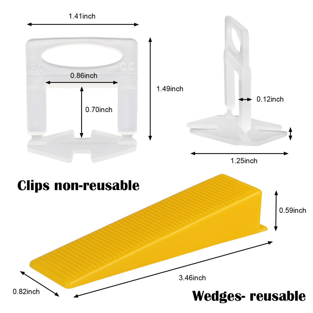 Tile Spacers Clips /  Tile leveling System Spacer Clips / Tiles Leveler Spacers